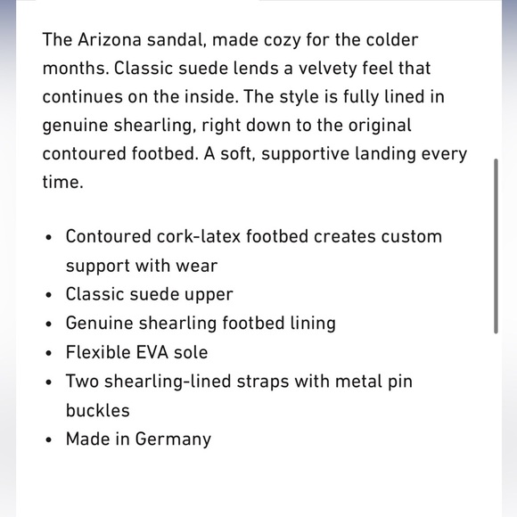 Birkenstock Arizona Shearling Suede Leather Size 7 NWT - Picture 3 of 13